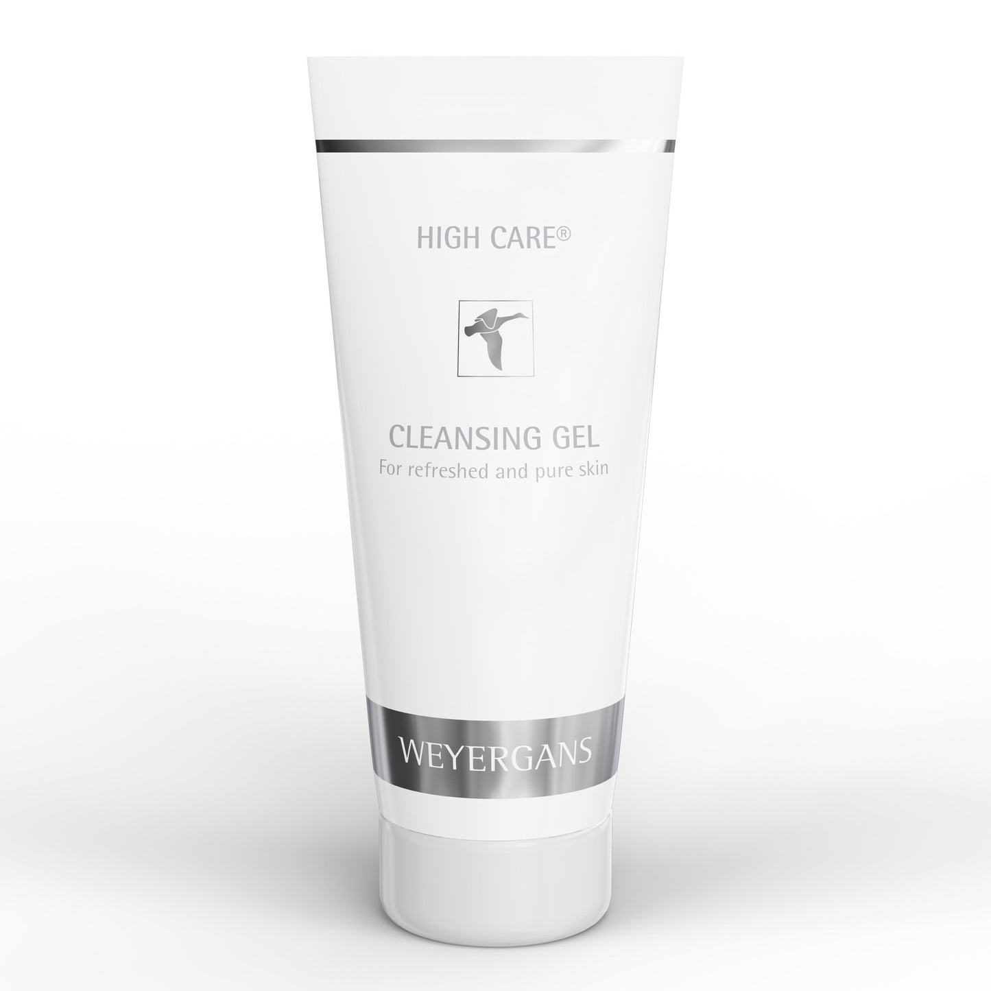 Tubo di Weyergans High Care Cleansing Gel su sfondo bianco