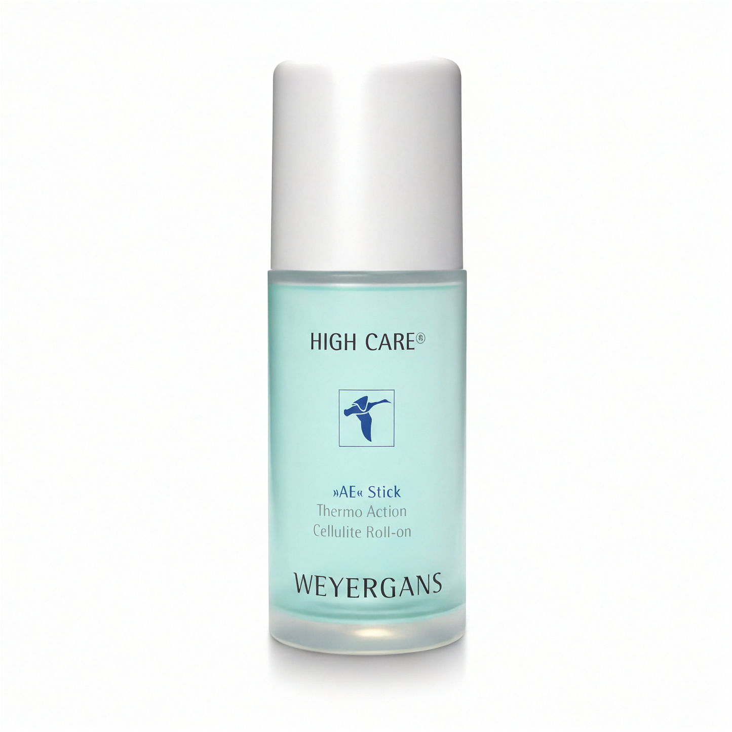 Applicazione AE Stick Weyergans High Care su sfondo bianco.