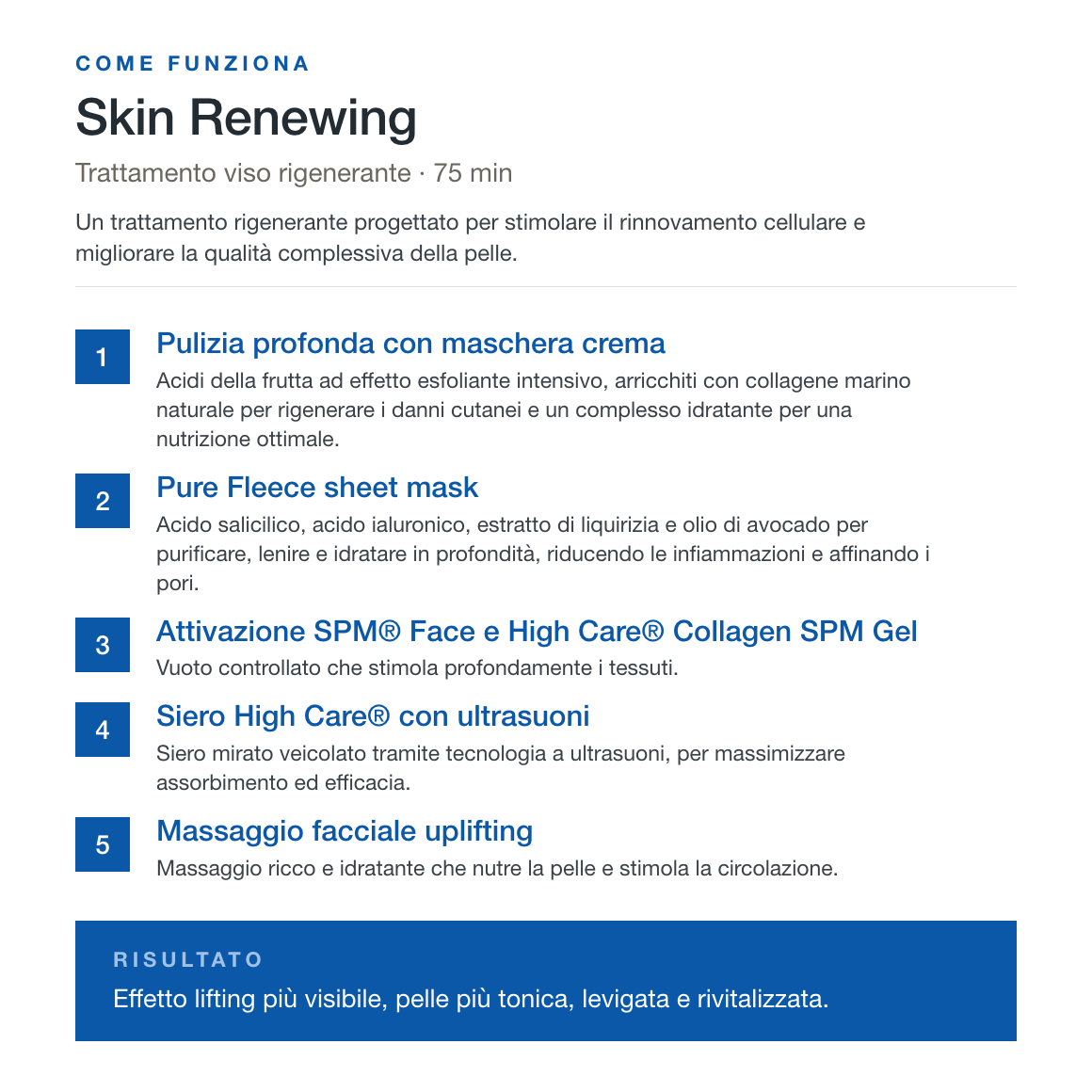SKIN RENEWING · Viso Rigenerante Levigante al Collagene Marino