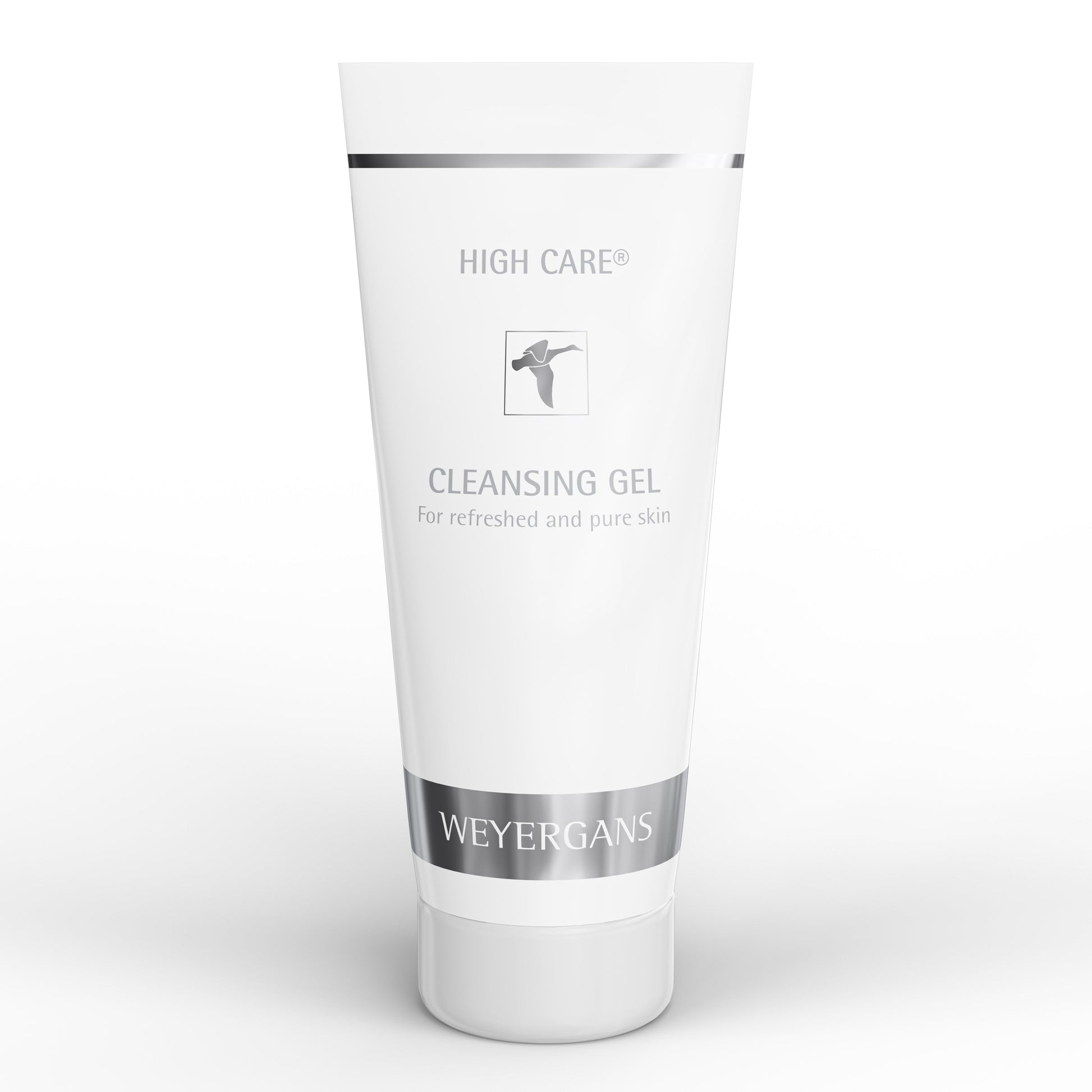 Tubo di Weyergans High Care Cleansing Gel su sfondo bianco