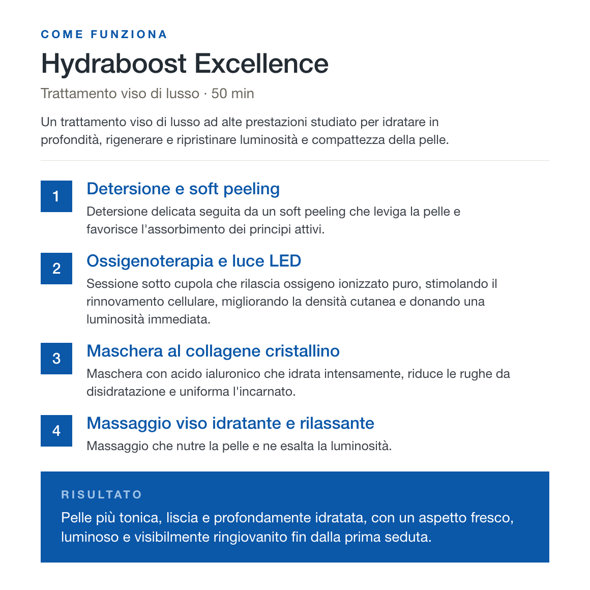 HYDRABOOST EXCELLENCE · Viso Rimpolpante al Collagene e Acido Ialuronico