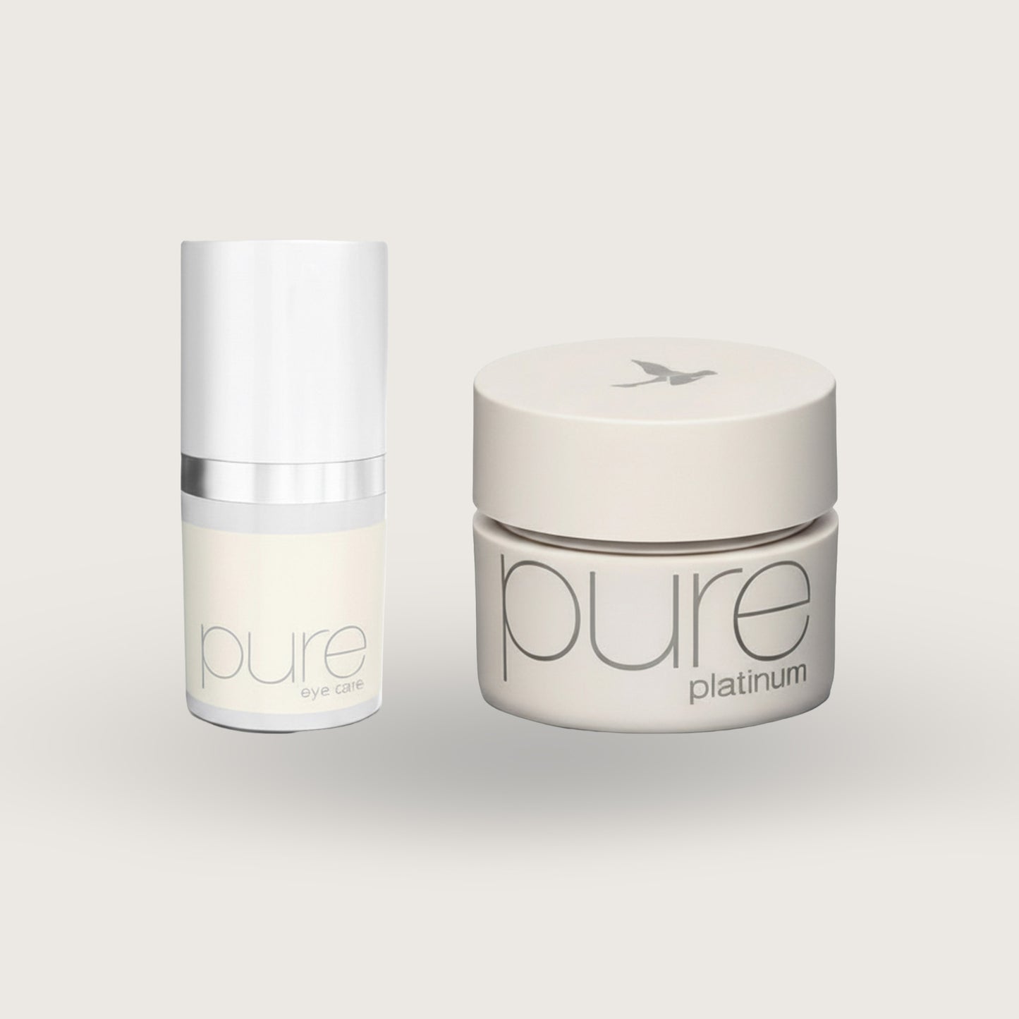 Flacone di Peptide Booster Weyergans High Care su sfondo beige.