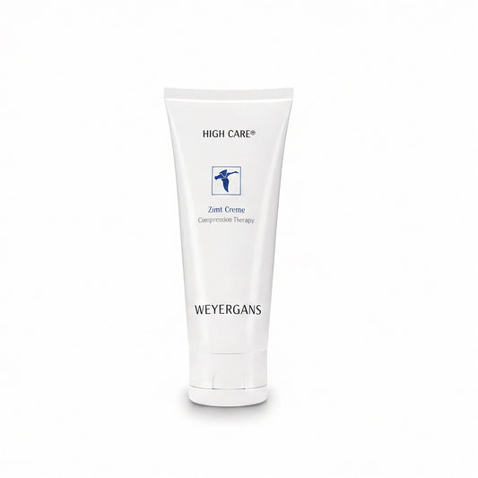 Tubetto di Zimt Creme Weyergans High Care Relax su sfondo bianco.