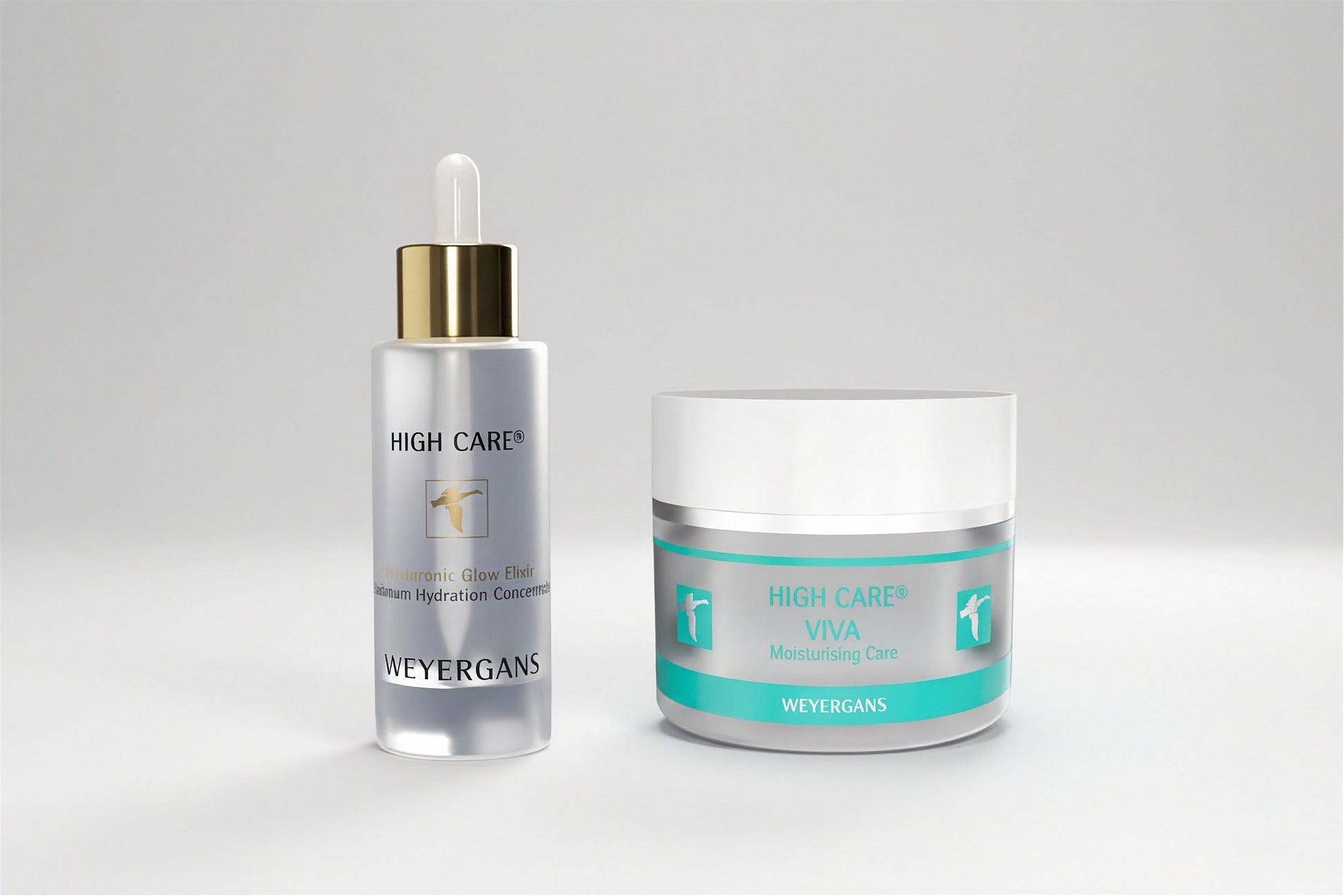 Set Hydra Glow Duo Weyergans High Care su sfondo bianco.